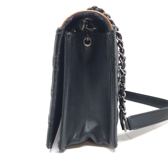 Chanel Ballerine Flap Bag Quilted Lambskin Small Black Brown Chain Strap - Picture 3 of 14